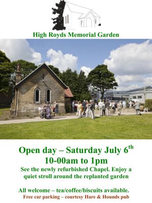 High Royds Memorial Garden, Open Day 6 July 2013